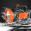 (Orange, Type B) Portable LED Work Light 10W LED Camping Light Waterproof USB Rechargeable Spotlight 8