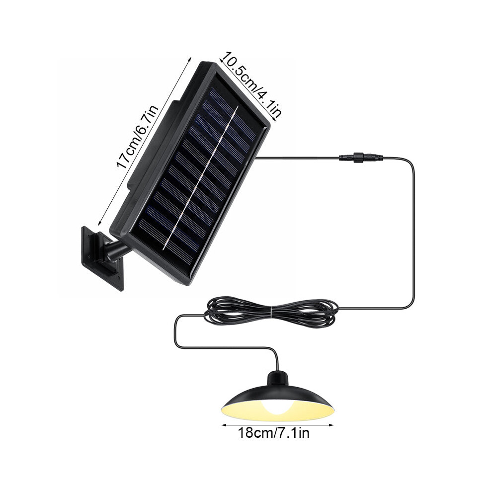 (Single Head) Solar Pendant Light with Remote Control IP65 Waterproof Three Brightness Super Bright LED Lighting Outdoor Camping Hunting Lights