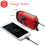 (Red) USB Solar Radio LED Emergency Lamp Flashlight Hand Crank Generation Camping Light 4