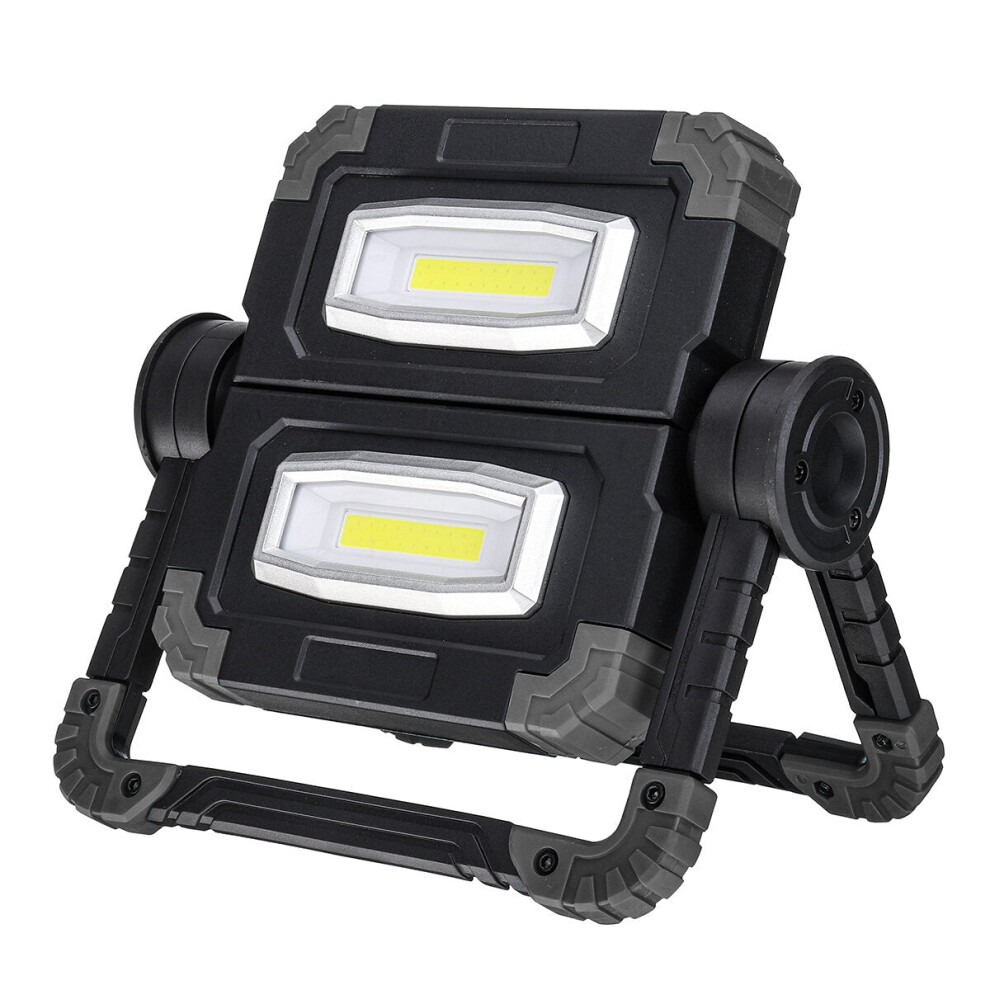 (Grey) Super Bright USB COB Work Lamp Outdoor Searchlight Camping Light Waterproof Flood Spotlight For Hunting Camping Lantern