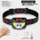 (Package E) 6000Lms LED Headlamp Rechargeable Body Motion Sensor Headlight Camping Flashlight Head Light Torch Lamp With USB 13