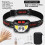 (Package E) 6000Lms LED Headlamp Rechargeable Body Motion Sensor Headlight Camping Flashlight Head Light Torch Lamp With USB 14