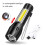 (D Packing) Portable Rechargeable Zoom LED Flashlight Torch Lantern 3 Lighting Modes Camping Light Mini Led 7