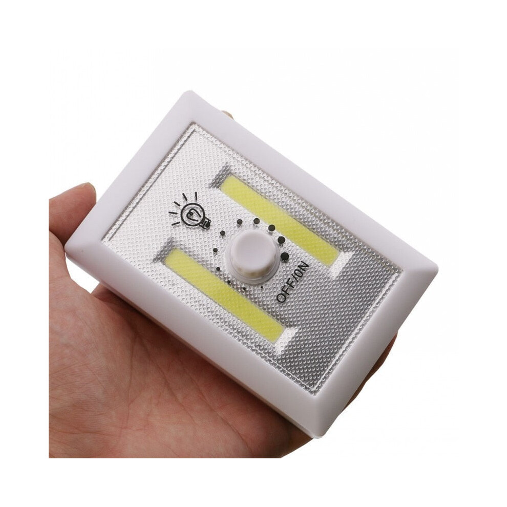 COB Magnetic Mini LED Cordless Light Switch Wall Night Lights Battery Operated Kitchen Cabinet Garage Closet Camp Emergency Lamp