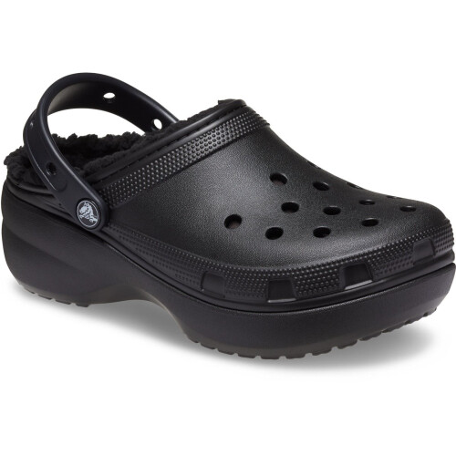 Crocs Crocs Damen Classic Plattform gefütterte Clogs, Bone, 6 Frauen