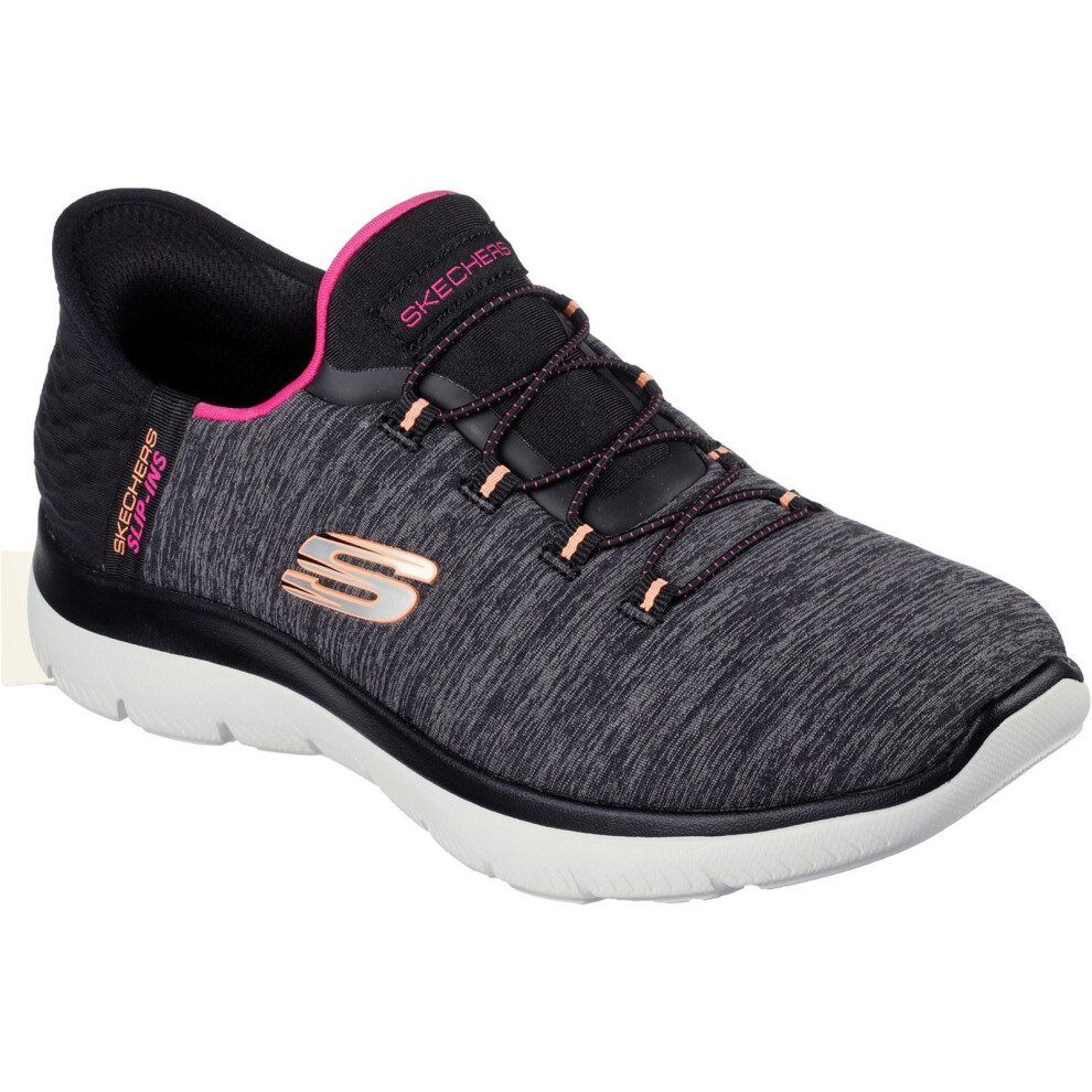 Skechers (, 3 (Adults')) Summits Dazzling Haze Textile Women's /Multi Trainers Black