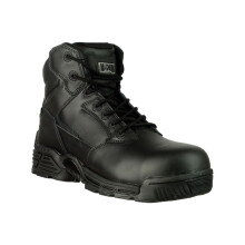(Black, 3.5 (Adults')) Magnum Stealth Force 6.0 Leather Black Safety Boots