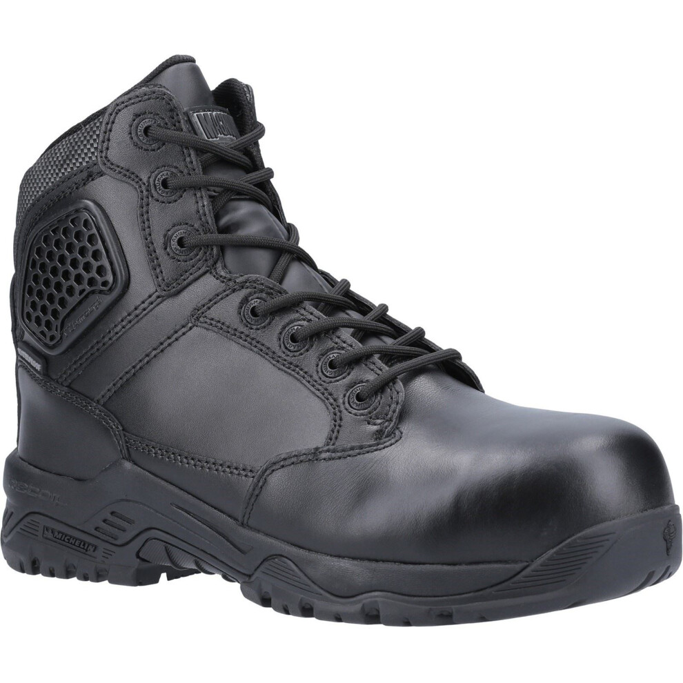 (Black, 8.5 (Adults')) Magnum Strike Force 6.0 Leather Black Safety Boots