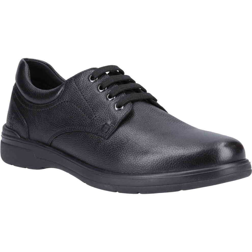 Hush Puppies (Black, 7 (Adults')) Marco Leather Men's Black Lace-Up Shoes