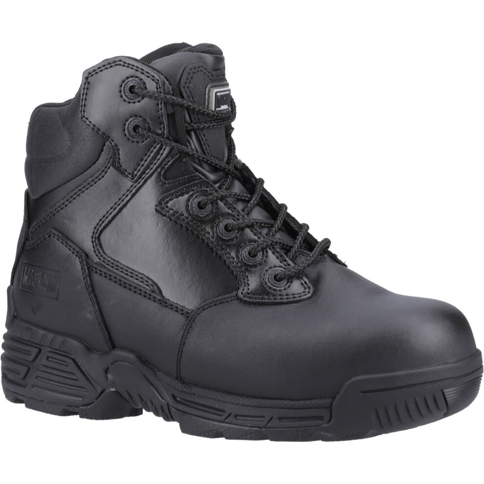 (Black, 9 (Adults')) Magnum Stealth Force 6.0 Leather Black Safety Boots