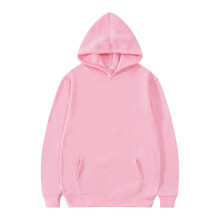 (XXL)Men's and women's hoodies, fleece solid color hoodies, multi colored men's and women's hoodies, hooded covers, cedar sports casual pink