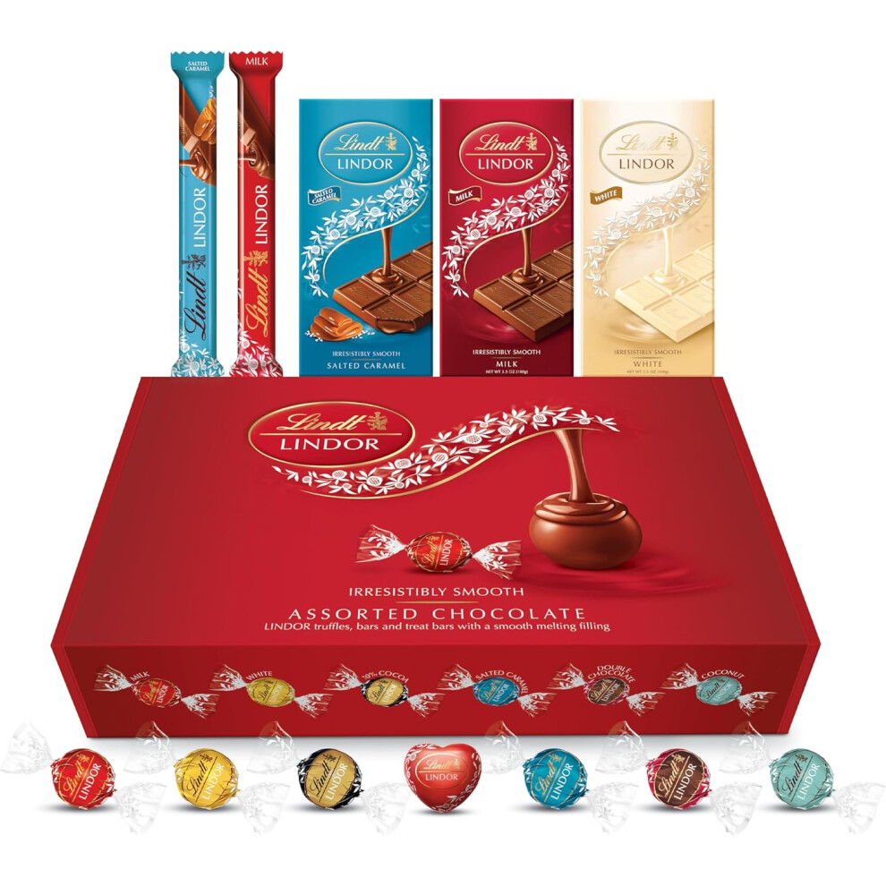 Lindt Lindor Official Chocolate Gift Hamper Box - 926g (42-piece Set) - Chocolate Truffles - Chocolates Bars and Tablets - Assorted Flavours