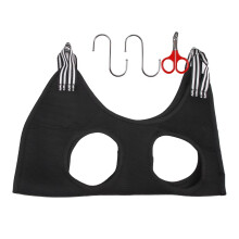 (Black Set, 2-6KG) Cat Dog Grooming Hammock Fixed Bath Bag for Cat Trimming Anti-scratch Cat Trimming Restraint Bag Cat Beauty Hanging Pet Supplies