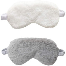 Masque pour les yeux Sunshade, masque pour les yeux en peluche, 2PCS