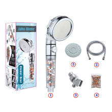 Douche, douche anticalcaire, système de filtre ionique haute pression économisant l'eau (ensemble de 5 pièces)
