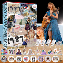 Frauen Adventskalender Taylor Weihnachten Brinquedo Figurine Juguete Keychain Swift Navidad 24 Tage Countdown Fan Geschenk D