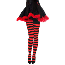 Kvinnor Flerf?rgade randiga strumpbyxor Strumpor Jul Halloween Cosplay Strumpbyxor