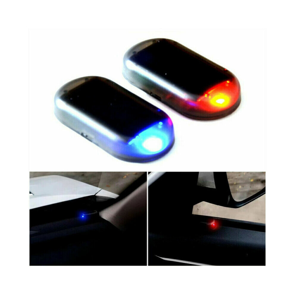 1 Pair Fake Solar Car Alarm Led Warn Security System Theft Flash Accessories Light 7751377897474