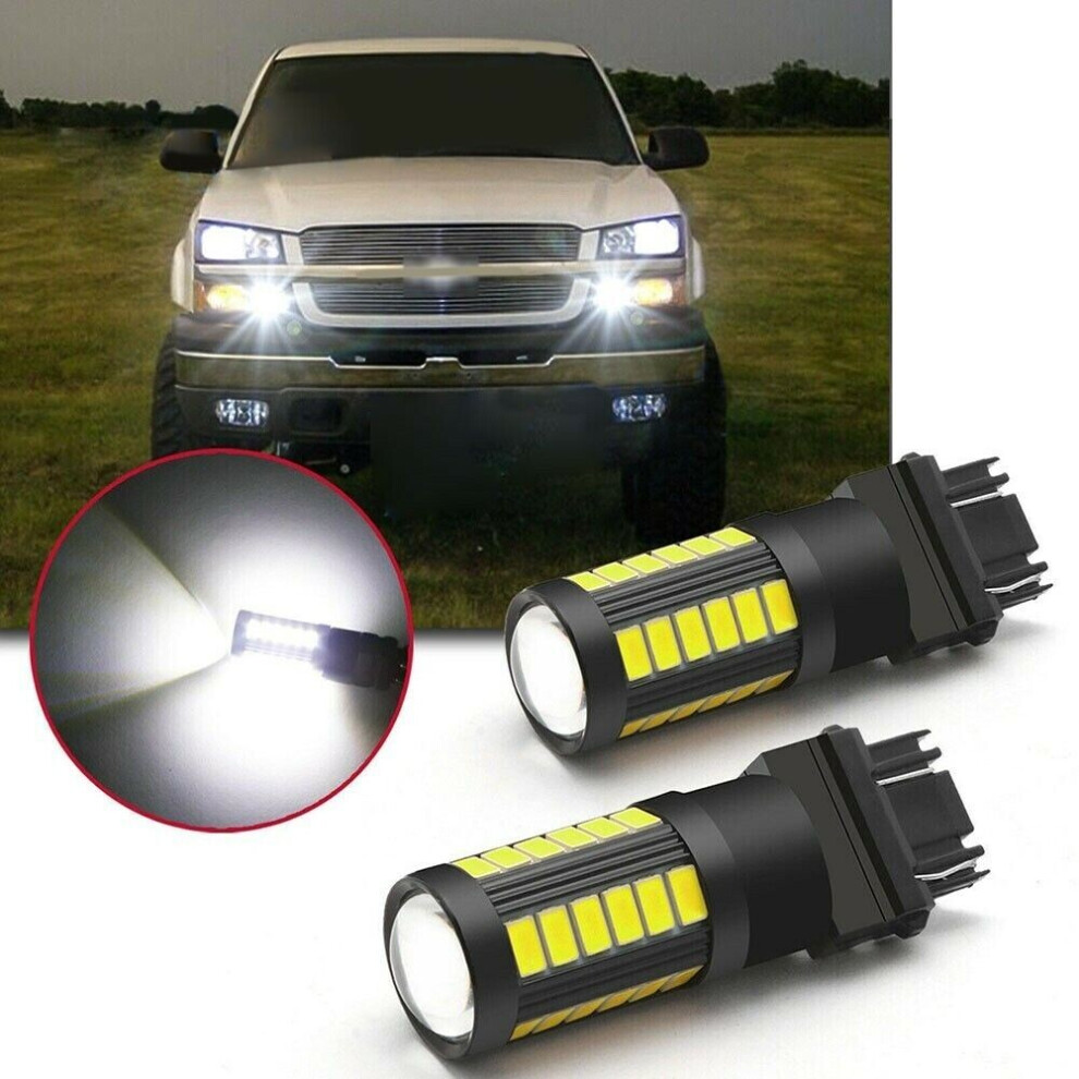 3157 3156 Led Bulbs Daytime Running Drl 12V For Chevy Silverado 1500 White/Light 7751377882968