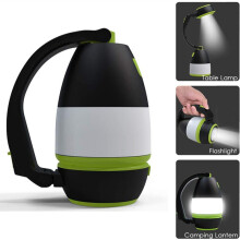 Multifunctionele LED USB Oplaadbare Camping Light / Lamp Outdoor Hiking Home 3 in1 Zaklamp Tabel Desk Lamp Power Bank