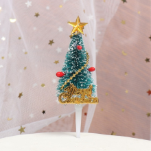 10pcs Mini Weihnachtsbaum Cupcake Toppers Cupcake Picks für Tabelle Kuchen Dekoration Party Gunst