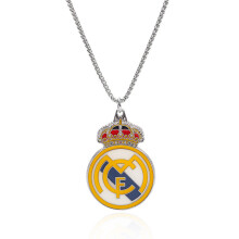 Collier réversible en laque cuite avec pendentif serpent 3535 mm et chaîne en os 60 cm – fan Real Madrid, anniversaire du club