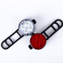 Nieuwe fiets licht mountainbike usb oplaadbare koplamp waarschuwing set achterlicht fiets accessoires vier lichten