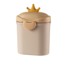 Crown Baby draagbare externe grote capaciteit vochtbestendige snack verpakking Tank melkpoeder doos geel (800ML)