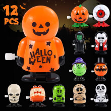 Halloween Wind Up Toys for Kids - 12 Pack Small Party Favors for