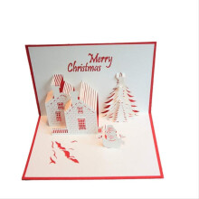 Weihnachtsgrußkarte, dreidimensionale Weihnachtsgeschenk-Grußkarte, Weihnachten, Happy Birthday, Muttertag, Vatertag, Hochzeit, 3D Pop-Up Grußkarte