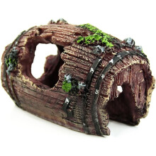 Hars niet-giftige Fish Tank ornament verbrijzeld vat grot landschapsarchitectuur decoratie