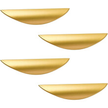 (Gold,M-4PCS) Primst Modern Light Brushed Cabinet Pulls, Furniture Hardware Collection, Cabinet Handles, Drawer Pulls, Door Pulls, Kitchen Cupboard Ha