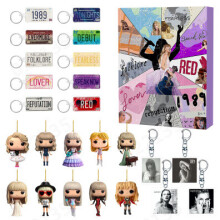 Femmes Calendrier de l'Avent Taylor swift Noël Brinquedo Figure Juguete Keychain Navidad 24 day countdown Fan Gift C