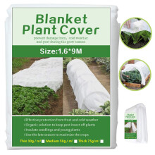 1 stuk plant antivries hoes Koud bewijs doek Plant bescherming cover Niet geweven plantaardige bescherming cover (medium dik 1,6 * 9M)