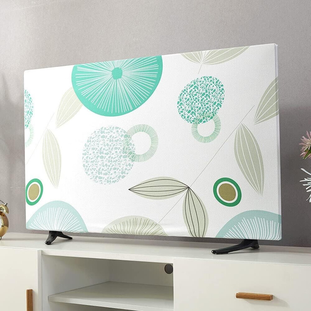 Stretchable Dustproof Slipcover Tv Screen Monitor Desktop Computer Dust Cover Protector Indoor Decor 22Inch To 65Inch (Lotus,55Inch) 7334477996157