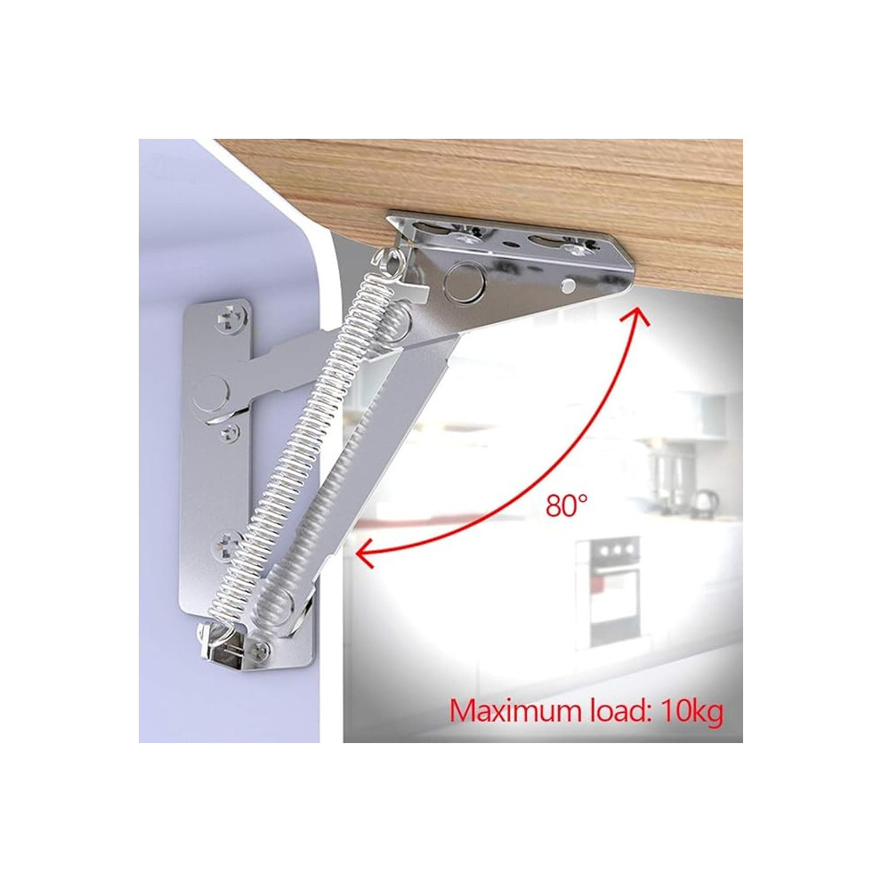 1 Pcs Cupboard Door Spring Hinge 80 Degree Hinges For Kitchen Cupboards/Cabinet Stainless Steel Hinge For Furniture Accessories Hinges With Spring 7334477992821