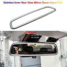 Couvercle de rétroviseur intérieur en inox pour BMW X5 F15 X6 F16