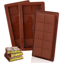 moule à chocolat moule à chocolat profond, 3 pièces barre de chocolat moule à chocolat extra profond pour bonbons pralinés, pour propre chocolat