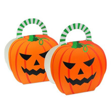 Boîte d'emballage de bonbons en forme de citrouille d'Halloween spot carton cadeau portable