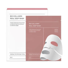 Bio-Collagen Real Deep Mask, masque hydrogel hydratant de nuit, réduction des pores, amélioration de l'élasticité