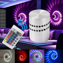 Applique murale spirale LED 3 Watt, Applique murale en aluminium, Applique de salle de bain, Applique murale (Colour light)