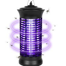 Lampe anti-moustique, 1200V Power Grid Ultraviolet Electric Mosquito Killer, portée efficace 35m2