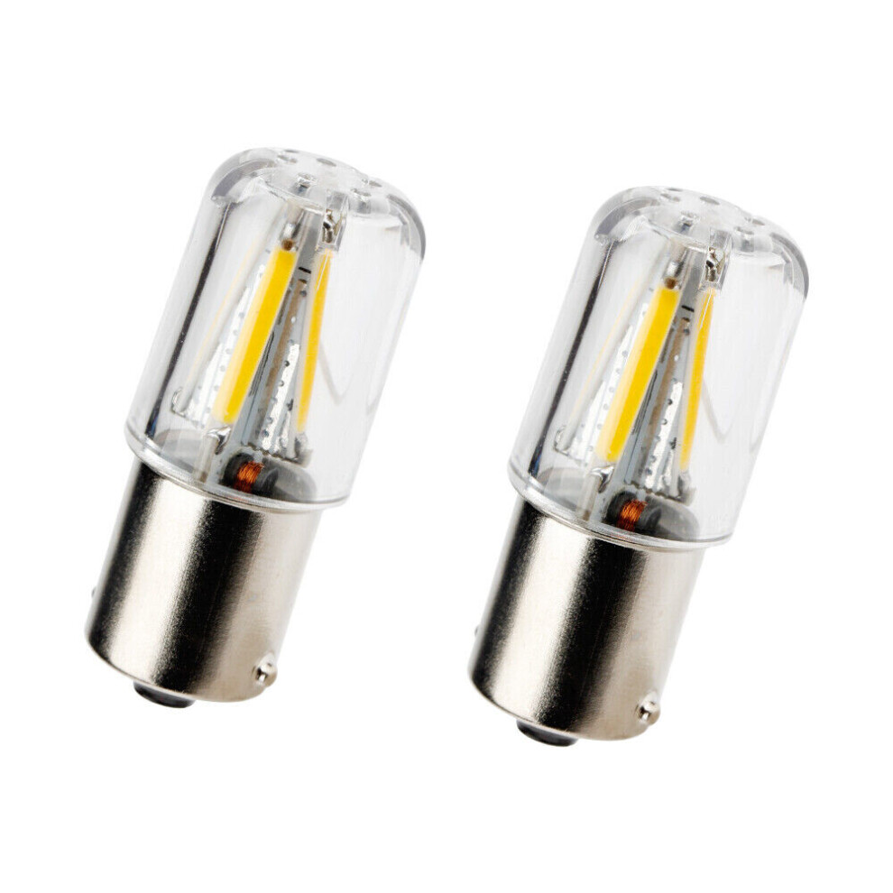 2X 1156 Ba15s P21w Cob Led Interior Bulbs Tail Backup Brake Lampwarm Light/White 7751377897610