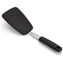 Good Grips - Large Flexible Silicone Spatula - Non-Stick and Heat Resistant Kitchen Spatula - Silicone, Stainless Steel, Black