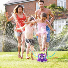 Arroseurs d'extérieur pour enfants et jeunes enfants, jouets d'été d'extérieur, jeux d'arrière-cour avec 8 tuyaux mobiles