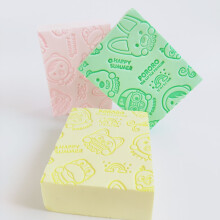 3 pièces d'éponge de bain pour bébé outil magique enfants ne pas blesser la peau serviette de bain doux frotter bain de boue coton