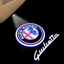 2 Stück Alfa Romeo Begrüßungslampe Stelvio MITO Giulietta Projektionslampe (Style 2)