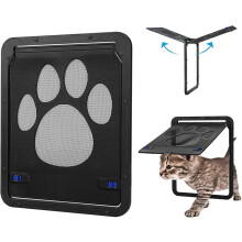 Automatische magnetische Katzentür mit Tunnelschloss für Kätzchen kleiner Hund Garage Indoor Garten