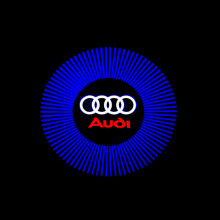 2 stuks voor Audi Welkom Lamp A4LA5A6L sfeer lamp A7A8LQ3Q5Q7 deur laser projectie lamp (Blue ray)