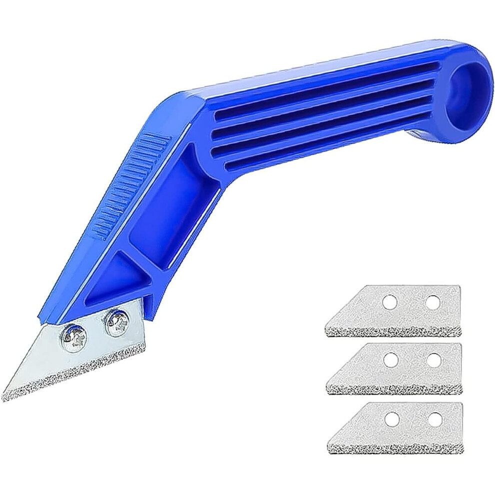 Grout Remover Tool, Grout Scraping Tool With 3 Replacement Blades, Grout Removal Tools For Wall Floor Tile Cleaning 7751377903557
